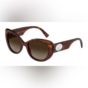 Tiffany TF4153F Oval Sunglasses, color splash, return to Tiffany, tortoise